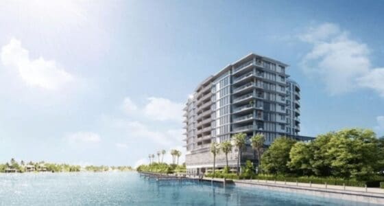 Waterfront Condo Surrounded By Palm Trees