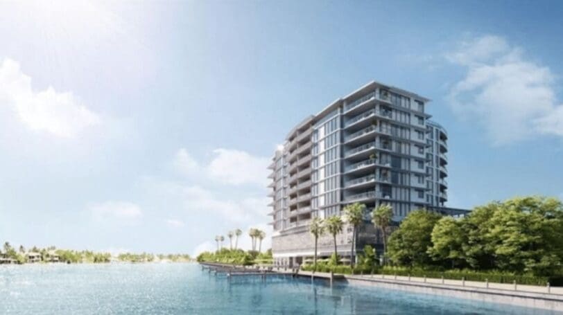 Waterfront Condo Surrounded By Palm Trees