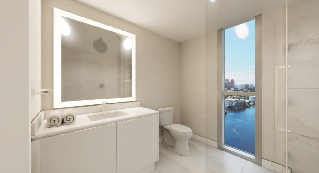 Bathroom 3000 Waterside New Construction Fort Lauderdale Fl